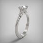 PAVE SOLITAIRE RING  LR243